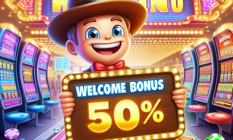 50% welcome bonus